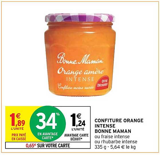 confiture orange intense bonne maman