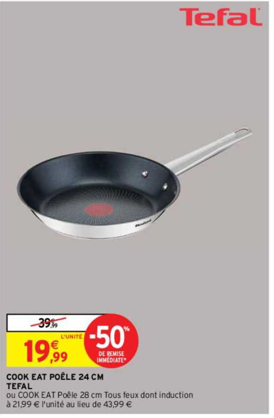 cook eat poêle 24 cm tefal