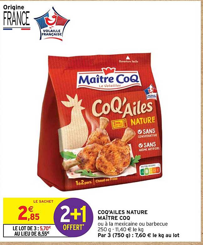 coq'ailes nature maître coq