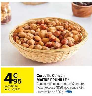 corbeille cancun maître prunille