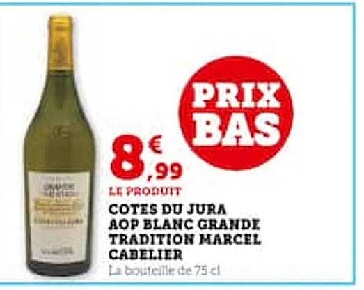 cotes du jura aop blanc grande tradition marcel cabelier