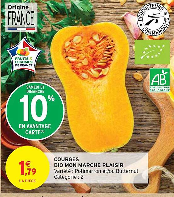 courges bio mon marche plaisir