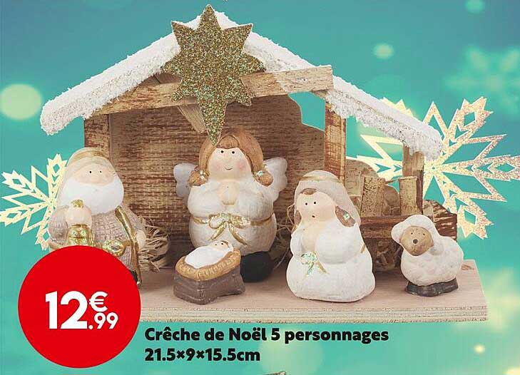 crêche de noël 5 personnages