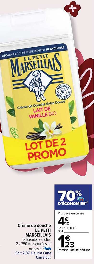 Crème De Douche Le Petit Marseillais