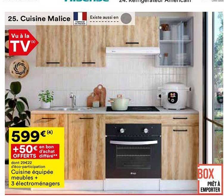 cuisine équipée meubles + 3 électroménagers