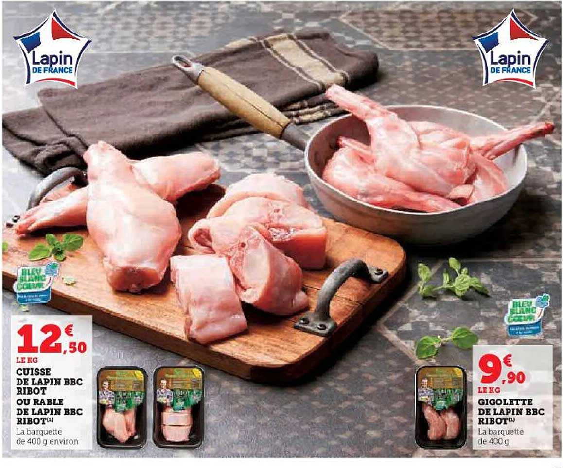 cuisse de lapin bbc ribot ou rable de lapin bbc ribot ou gigolette de lapin bbc ribot