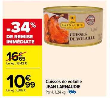 Cuisses De Volaille Jean Larnaudie