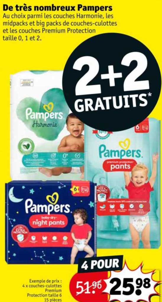de très nombreux pampers