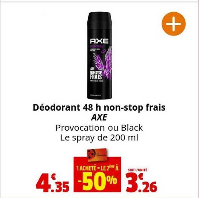 déodorant 48 h non-stop frais axe