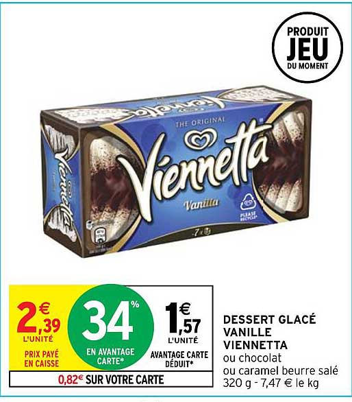 Dessert Glacé Vanille Viennetta