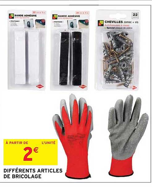différents articles de bricolage
