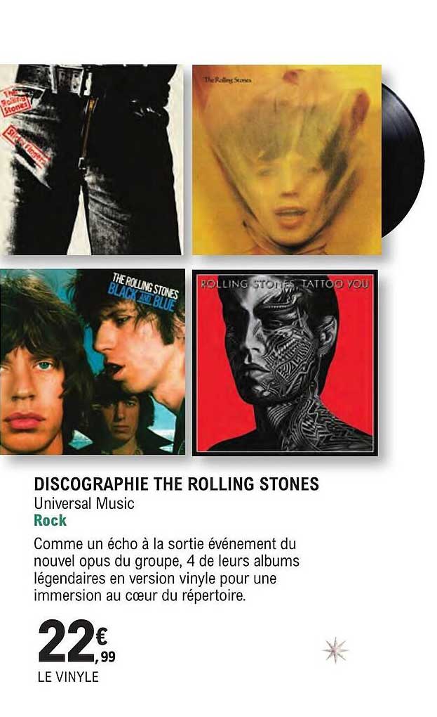 discographie the rolling stones rock