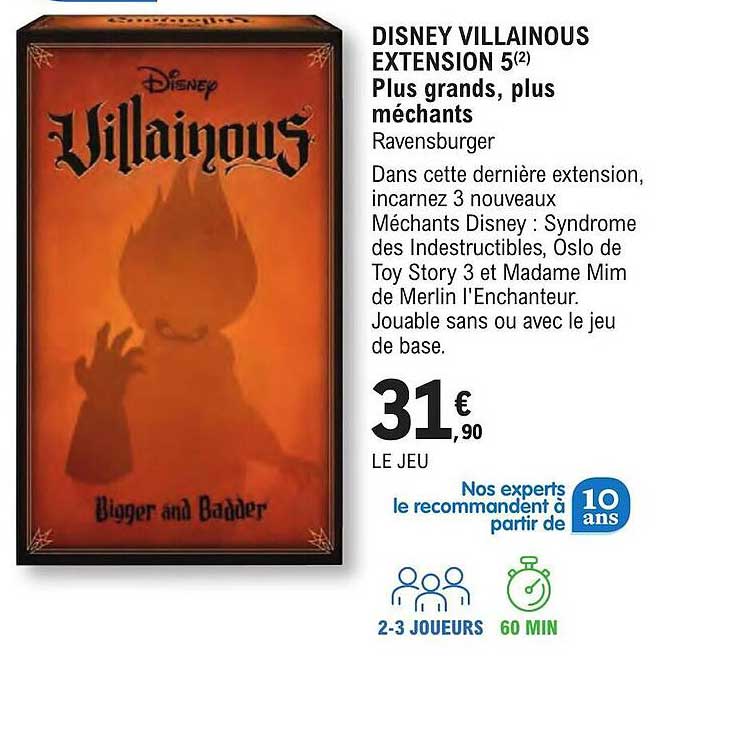 disney villainous extension 5 - plus grands, plus méchants