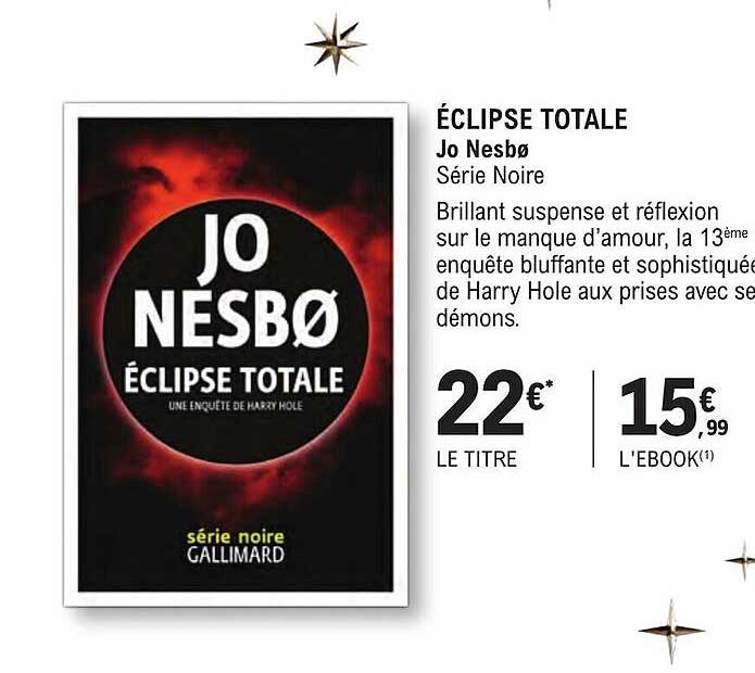 éclipse totale - jo nesbø