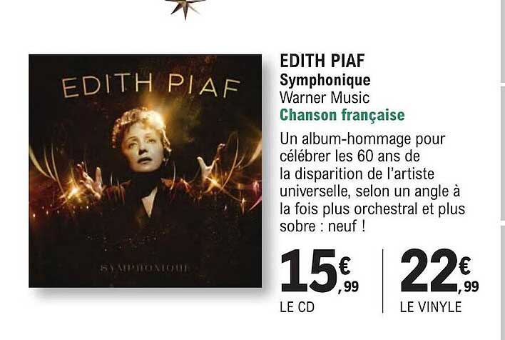 edith piaf symphonnique