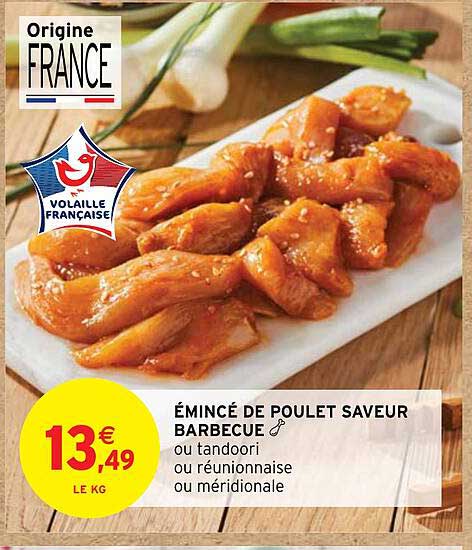 émincé De Poulet Saveur Barbecue
