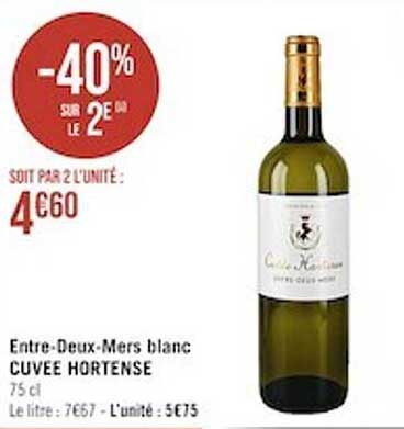 entre-deux-mers blanc cuvée hortense