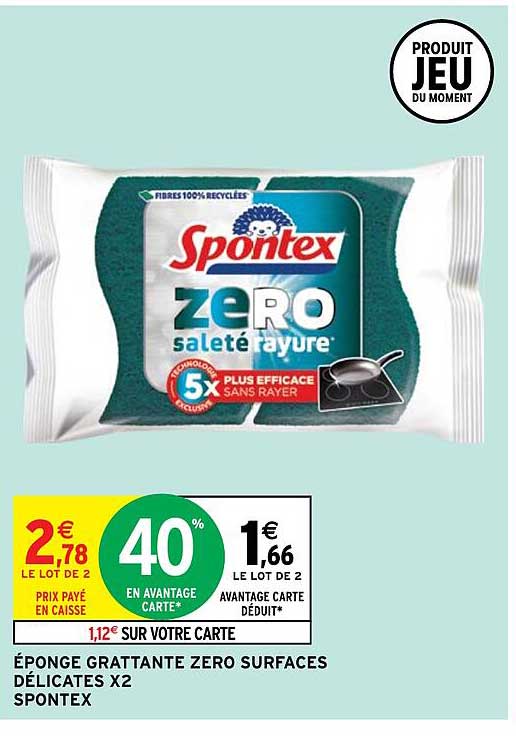 éponge grattante zéro surfaces délicates