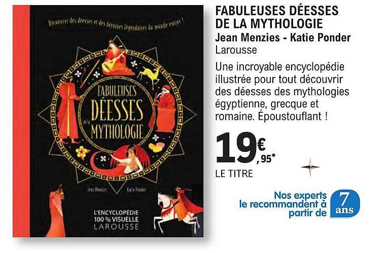 fabuleuses  déesses de la mythologie  jean menzies - katie ponder larousse