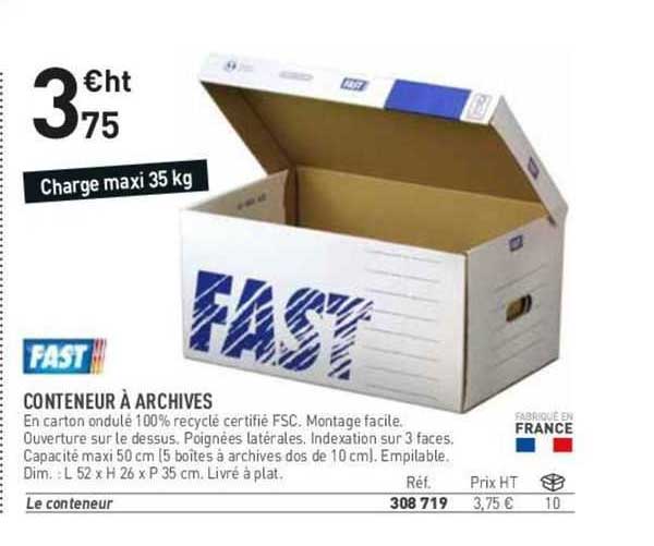 fast conteneur à archives