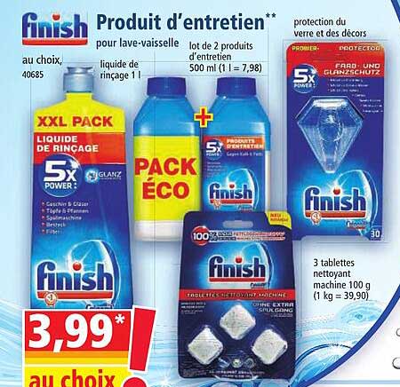 finish produit d'entretien