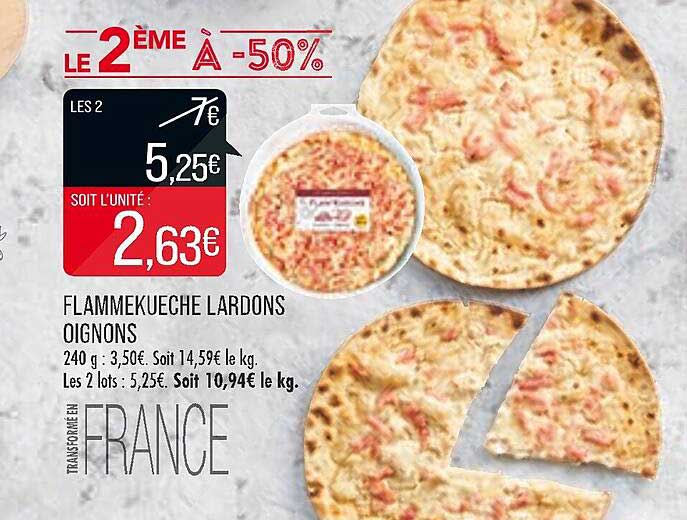 Flammekueche Lardons Oignons