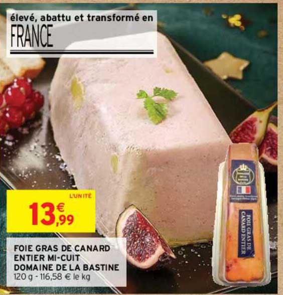 foie gras de canard entier mi-cuit domaine da la bastine