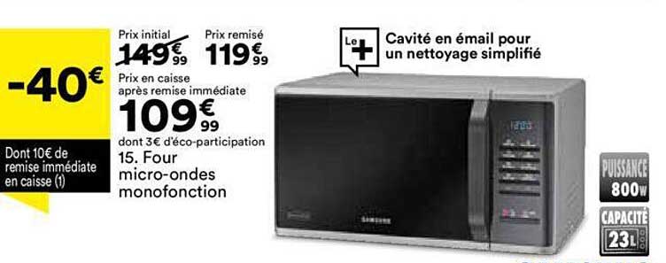 Four Micro-ondes Monofonction