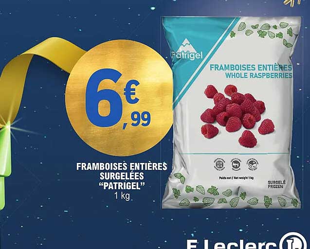 Framboises Entières Surgelées "patrigel"