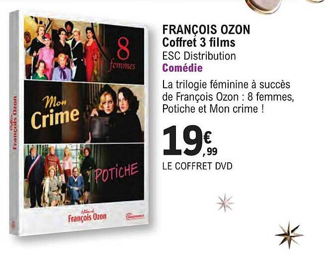 francois ozon coffret 3 films