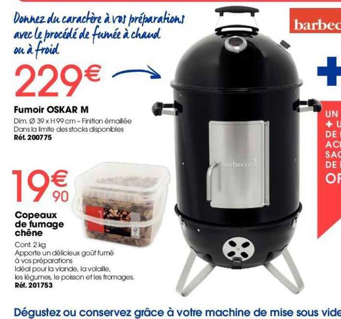 fumoir oskar m ou copeaux de fumage chêne