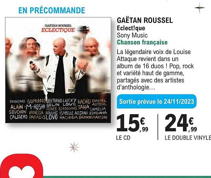 gaätan roussel electique chanson française