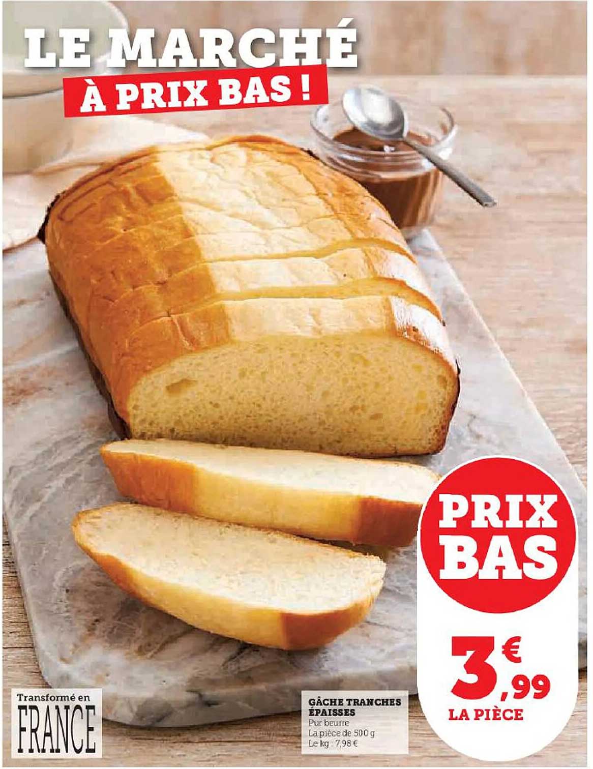 gâche tranches épaisses