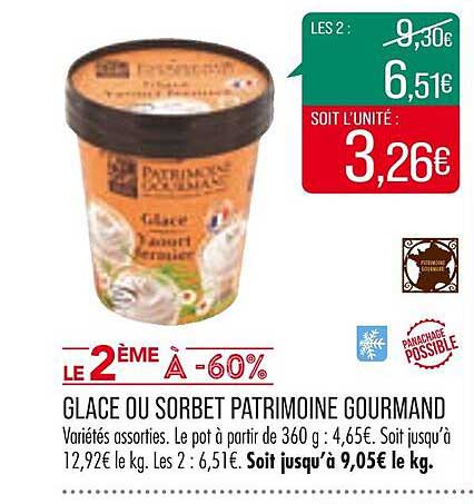 Glace Ou Sorbet Patrimoine Gourmand
