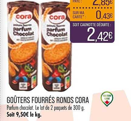 Goûters Fourrés Ronds Cora