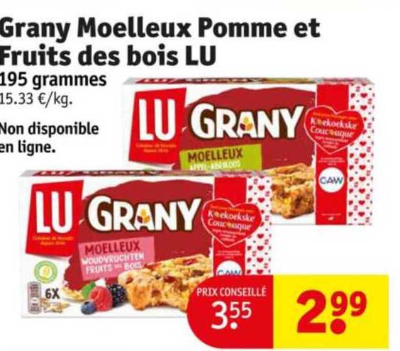 Grany Moelleux Pomme Et Fruits Des Bois Lu