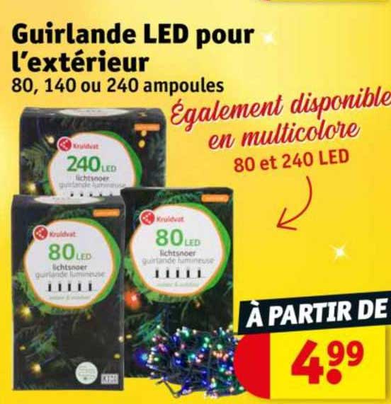 gruilande led pour l'extérieur