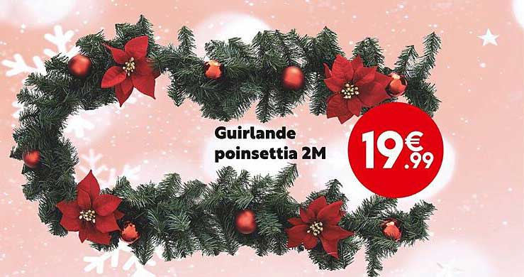 guirlande poinsettia