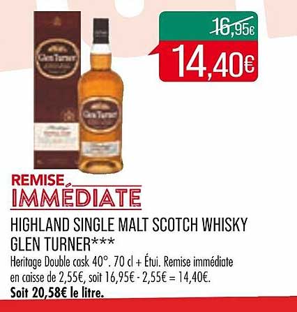 highland single malt scotch whisky glen turner