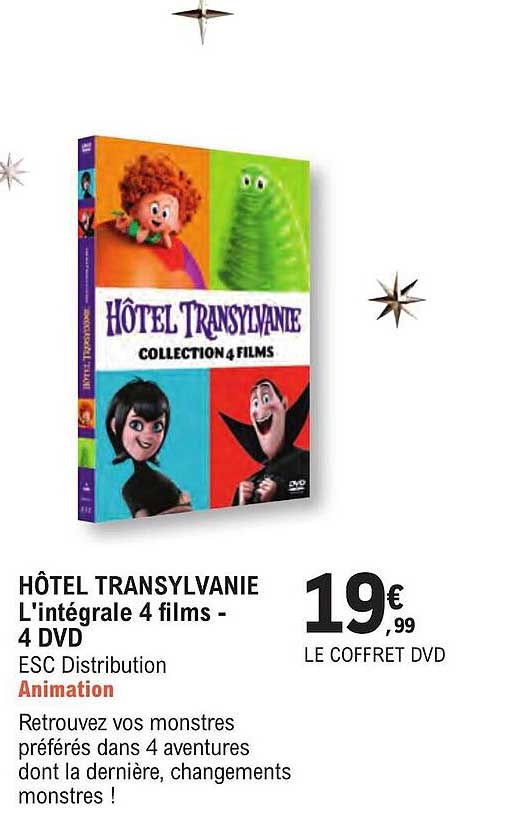 hôtel transylvanie - l'intégrale 4 films - 4 dvd