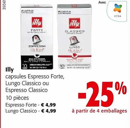Illy Capsules Espresso Forte, Lungo Classico Ou Espresso Classico