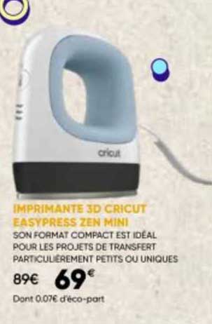 imprimante 3d cricut easypress zen mini