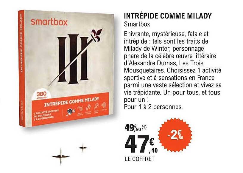 intrépide comme milady - smartbox