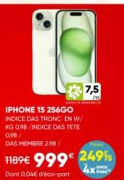 iphone 15 256go