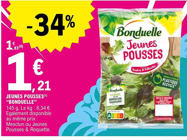 jeunes pousses "bonduelle"