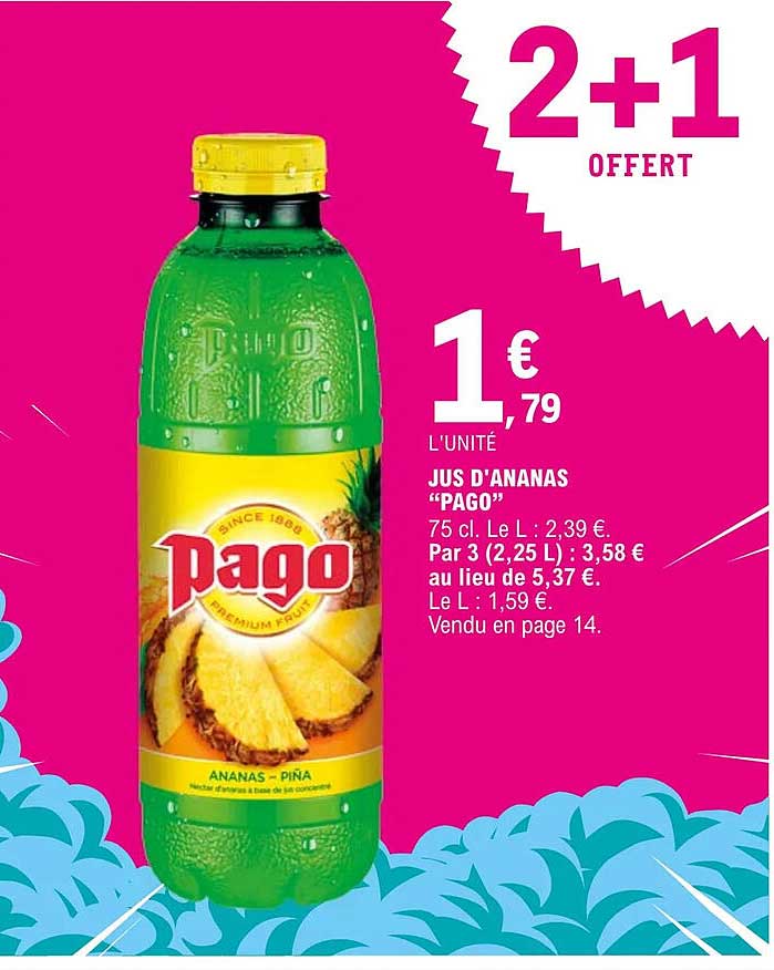 jus d'ananas "pago"