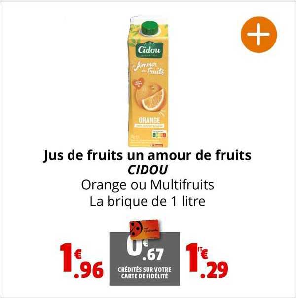 Jus De Fruits Un Amour De Fruits Cidou