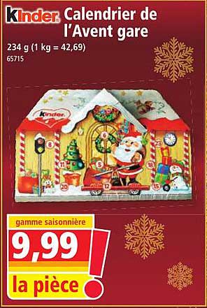 kinder calendrier de l'avent gare