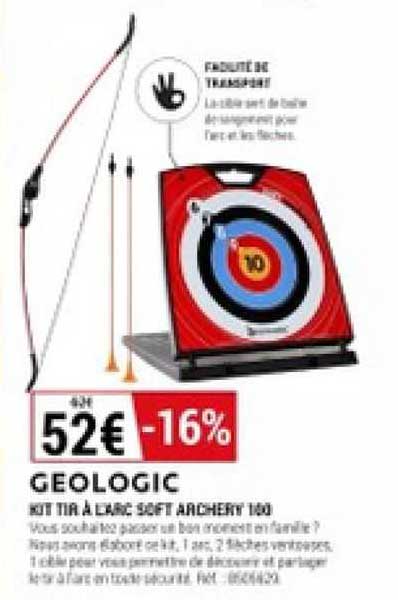 kit tir à l'arc soft archery geologic