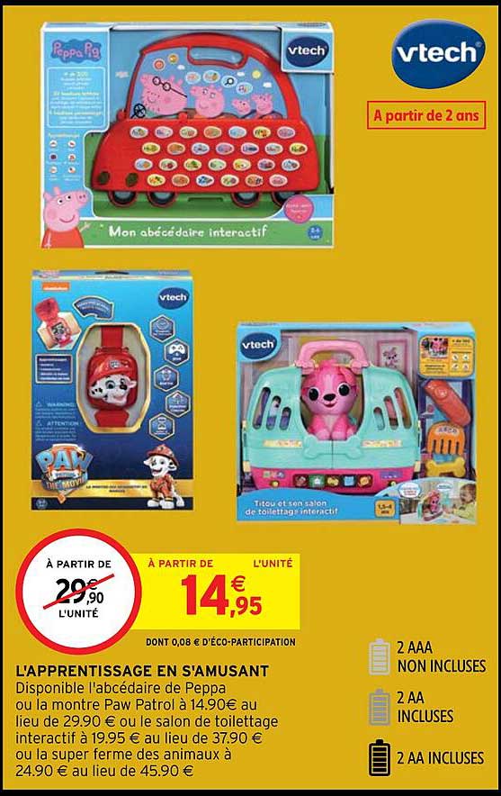 l'apprentissage en s'amusant vtech